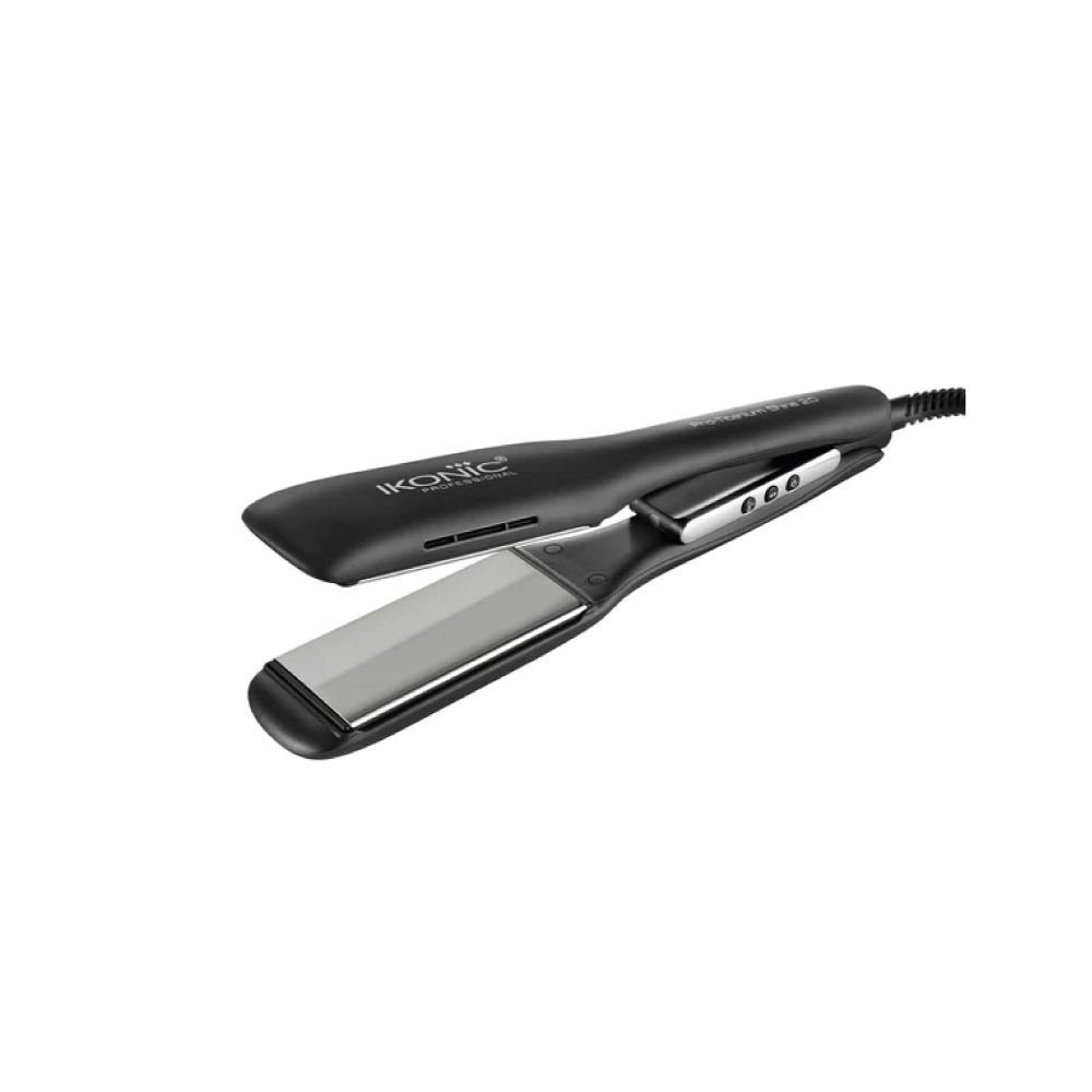 Ikonic-Pro-Titanium-Shine-Hair-Straightener-Black-with-AI-Technology,-Professional-Dual-Titanium-Floating-Plates,-Auto-Shut-off-function,-Instant-Heat-up